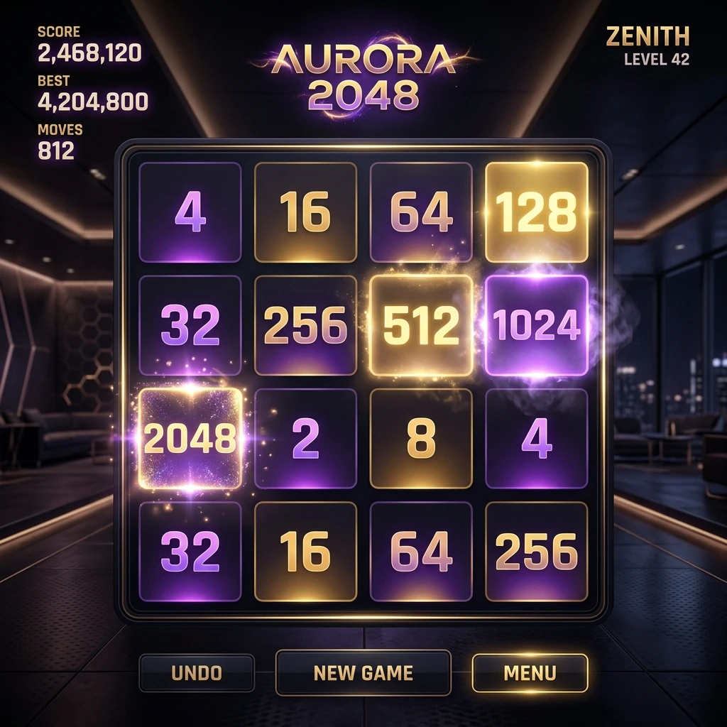 2048 게임 화면